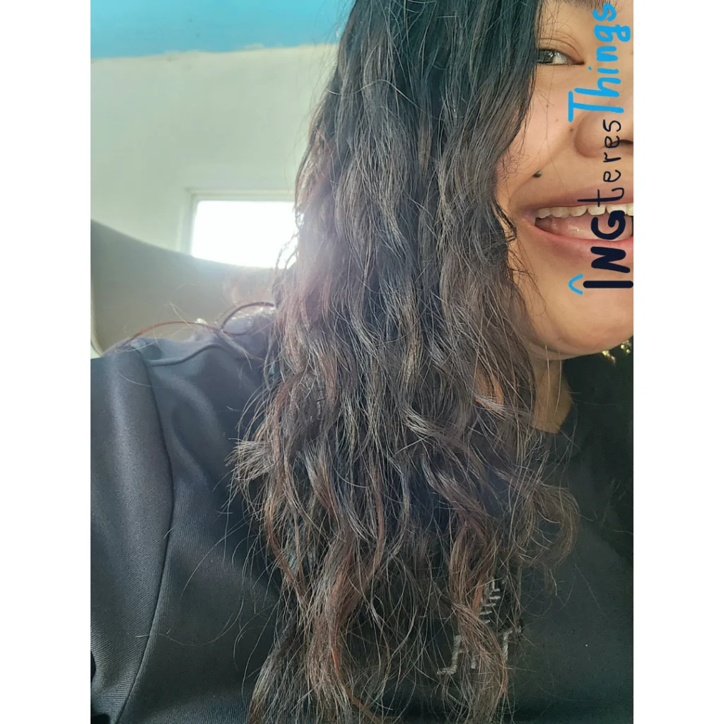 ภาพหลังจับลอนด้วย ครีมจับลอน Schwarzkopf OSiS+ Bounty Balm ผมแห้งแล้ว-2