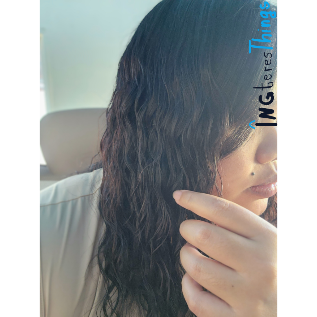 ภาพหลังใช้ ครีมจับลอน Dcash Intouch Butter Milk And Honey Curl Cream-08