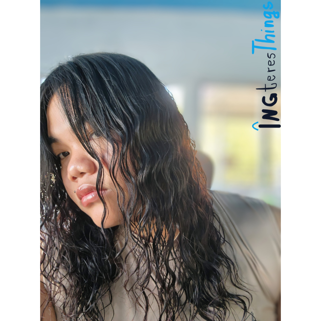ภาพหลังใช้ ครีมจับลอน Dcash Intouch Butter Milk And Honey Curl Cream-03